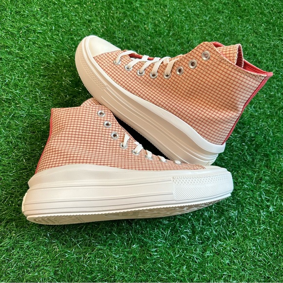 Converse All Star Chuck Taylor Ctas Move Hi Oil Milk / Rhubarb Pie - Picture 4 of 8